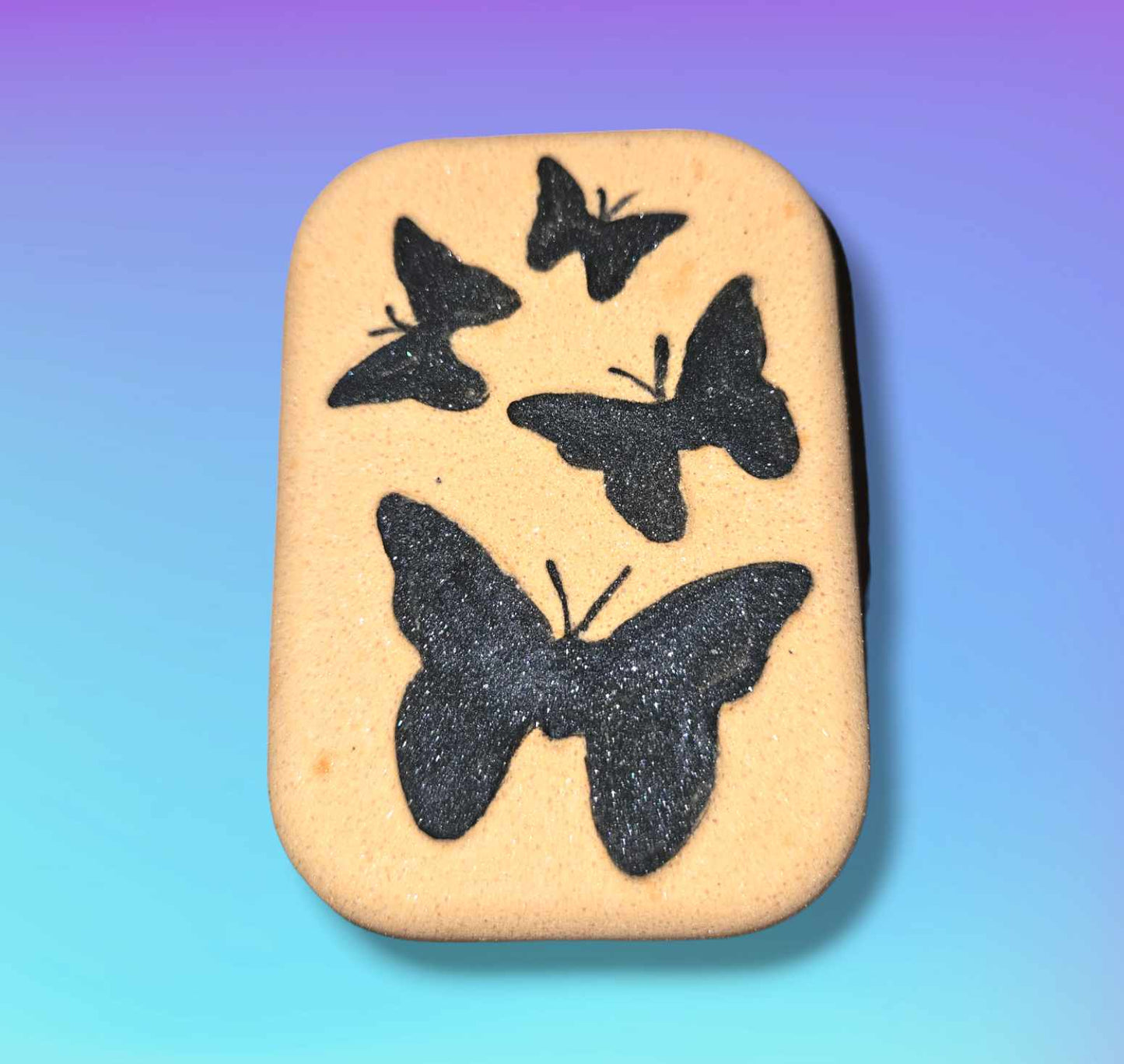 Butterfly slab bath bomb